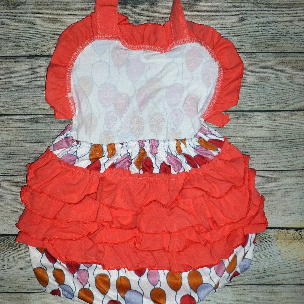 Boutique Baby Girl Balloon Ruffle Romper Jumpsuit